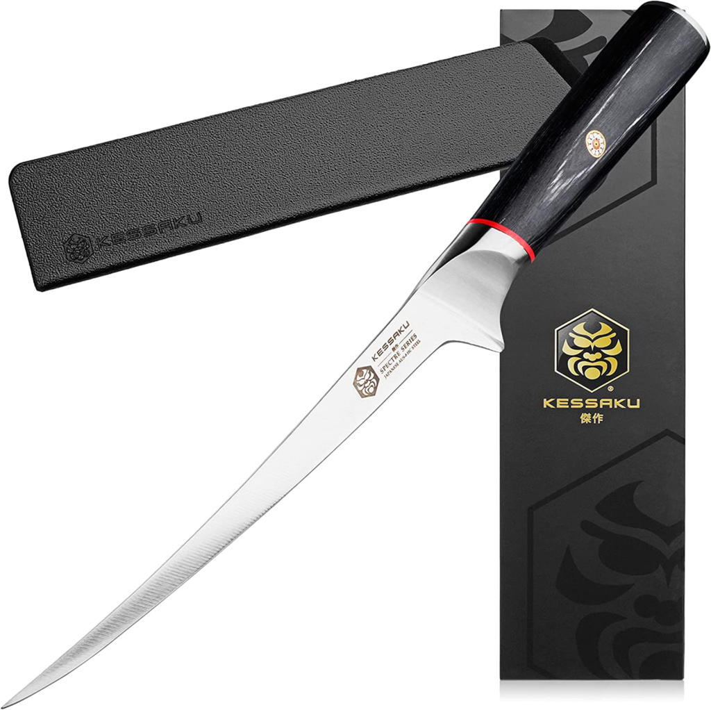 Kessaku Flexible Fillet Knife - Spectre Series: Best Flexible Japanese Filleting Knife